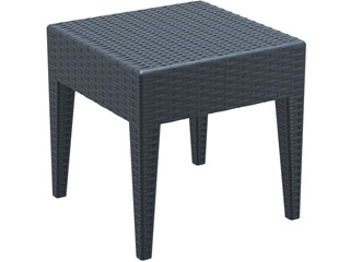 Table Prosolis BRAVA resine tressee Gris anthracite