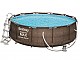 Kit piscine Bestway STEEL PRO FRAME POOLS ronde Ø366x100cm aspect tresse filtration a cartouche