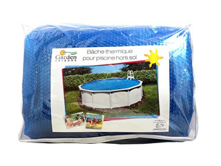 Couverture d'ete a bulles Garden Leisure piscine hors-sol Ø5,48m