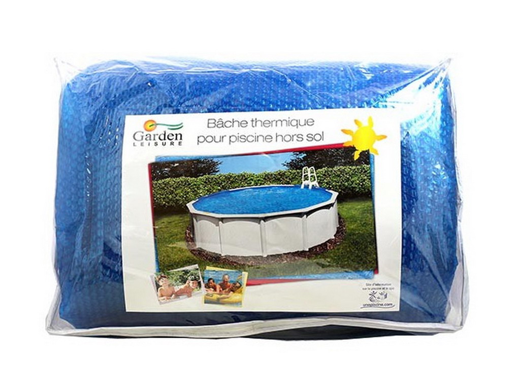 Couverture d'ete a bulles Garden Leisure piscine hors-sol Ø6,40m