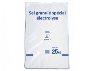 Sac de 25kg de sel granule special electrolyse piscine