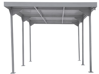 Carport metal haut de gamme Duramax 15,58m²