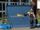 Coffre de rangement Trimetals PATIO BOX Bleu et gris 1m²