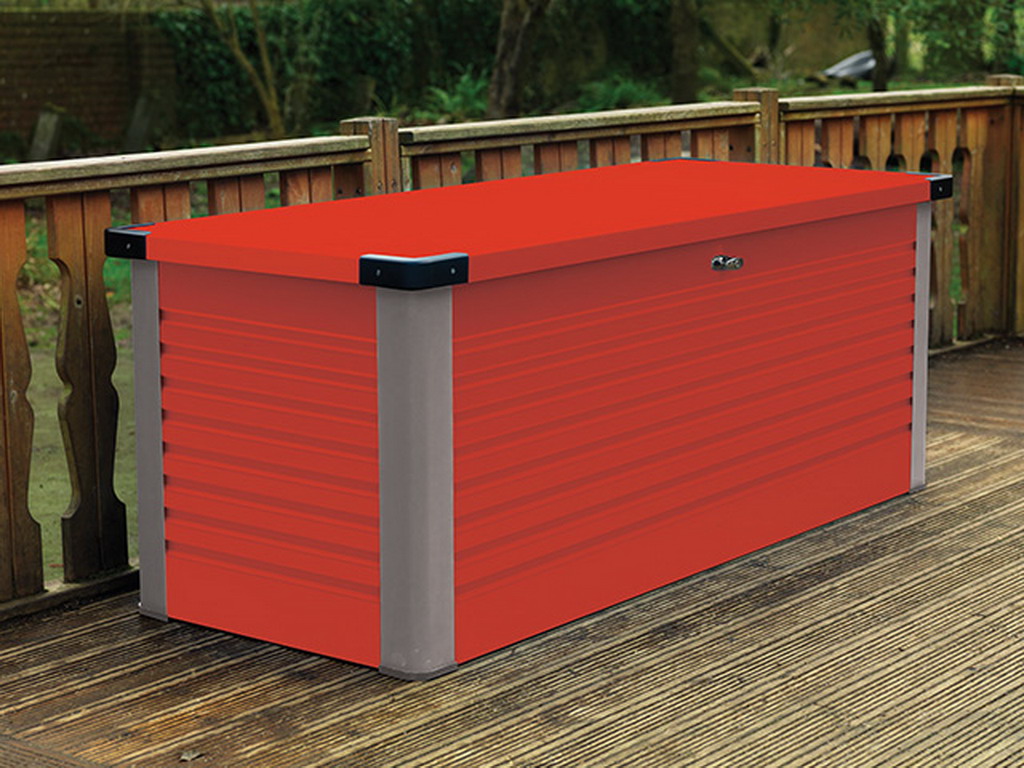 Coffre de rangement Trimetals PATIO BOX Rouge 1m²