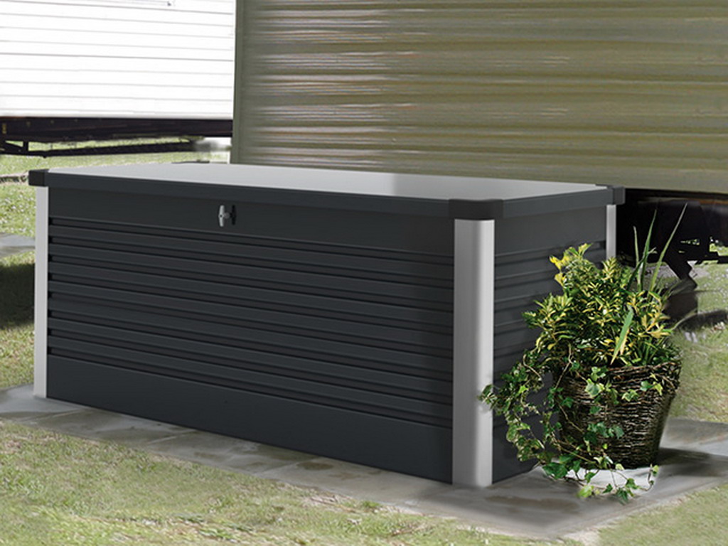 Coffre de rangement Trimetals PATIO BOX Anthracite 1,46m²
