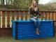 Coffre de rangement Trimetals PATIO BOX Bleu et gris 1,46m² - Autre vue