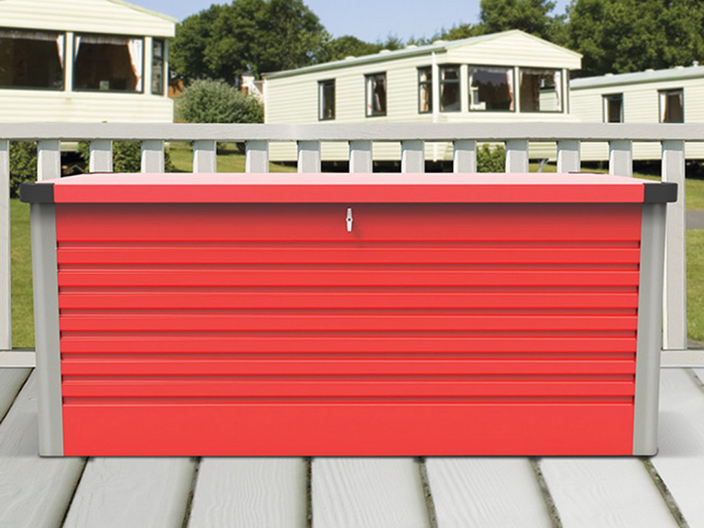 Coffre de rangement Trimetals PATIO BOX Rouge 1,46m²