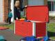 Coffre de rangement Trimetals PATIO BOX Rouge 1,46m² - Autre vue