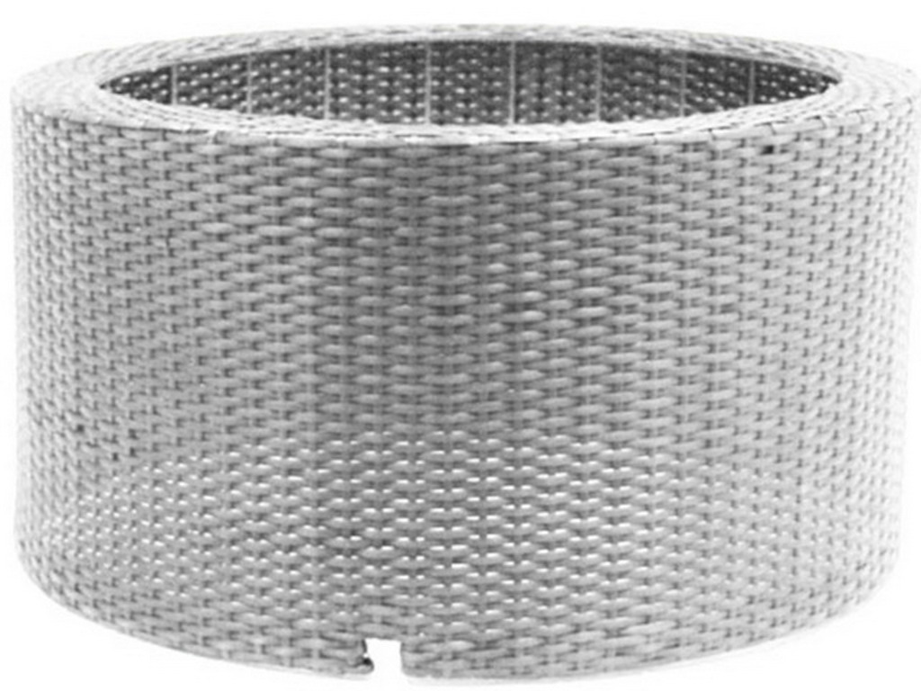 Decowall WICKER VII gris Ubbink pour bassin fontaine de jardin Ø68cm