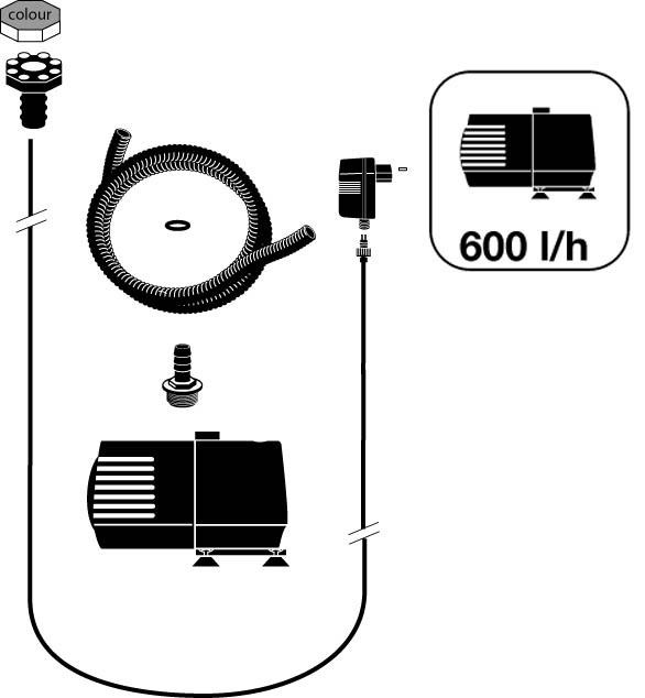 Kit complet jeu d'eau pour etang et bassin OSLO Ubbink - Caractéristiques du kit complet jeu d'eau pour étang et bassin OSLO Ubbink