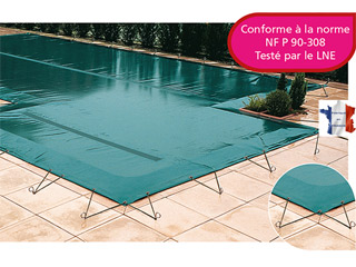 Couverture d'hivernage opaque piscine WALU SAND Walter