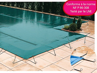 Image Couverture d'hivernage opaque piscine WALU FIX Walter Anthracite/sable