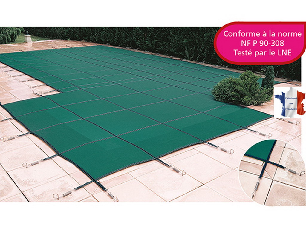 Couverture d'hivernage filtrante piscine WALU SAFE SUPER LUXE Walter Bleu/noir