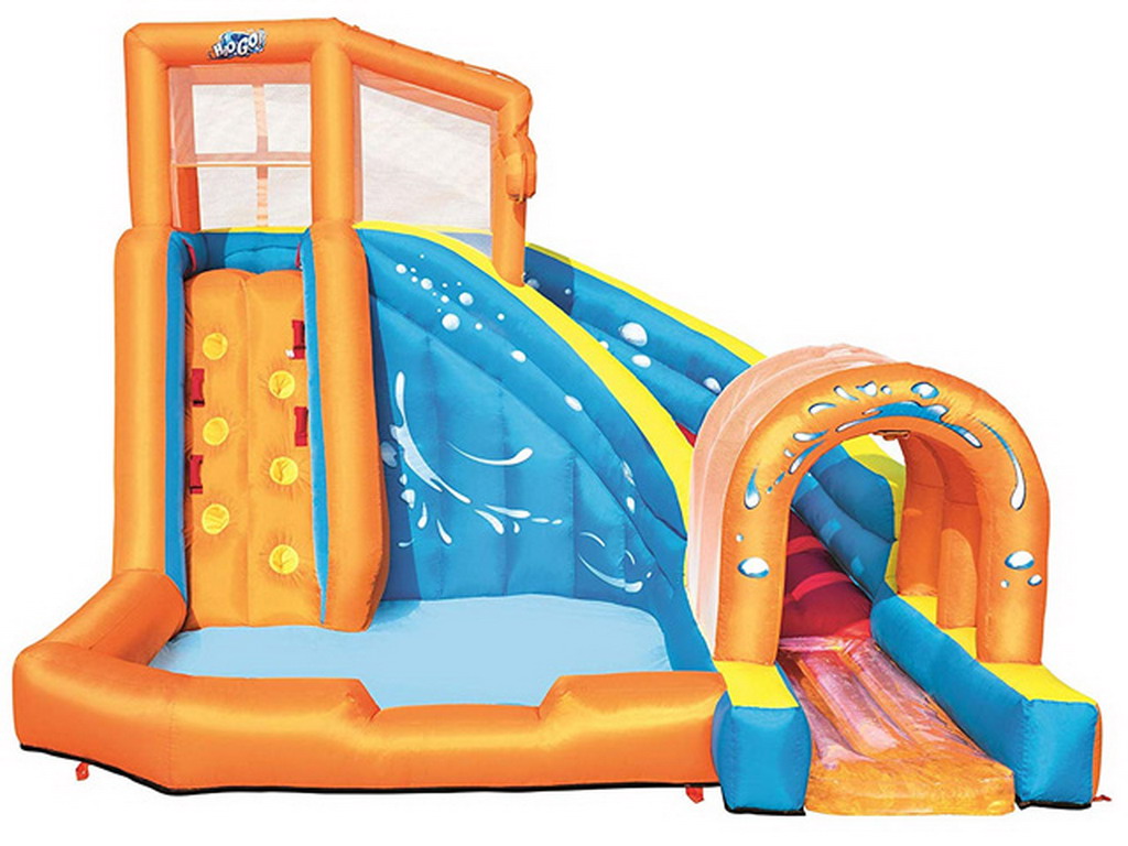 Aire de jeu soufflerie en continu HURRICANE Tunnel water park Bestway 420X320x260cm