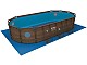 Kit piscine Bestway POWER STEEL SWIM VISTA POOL ovale 549x274x122cm aspect tresse avec hublots - Autre vue