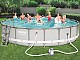 Kit piscine tubulaire Bestway POWER STEEL FRAME POOL ronde Ø610x122cm a cartouche - Autre vue