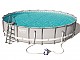 Kit piscine tubulaire Bestway POWER STEEL FRAME POOL ronde Ø671x132cm a cartouche