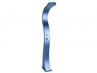 Douche d'exterieur aluminium Formidra BELLAGIO avec mitigeur coloris bleu