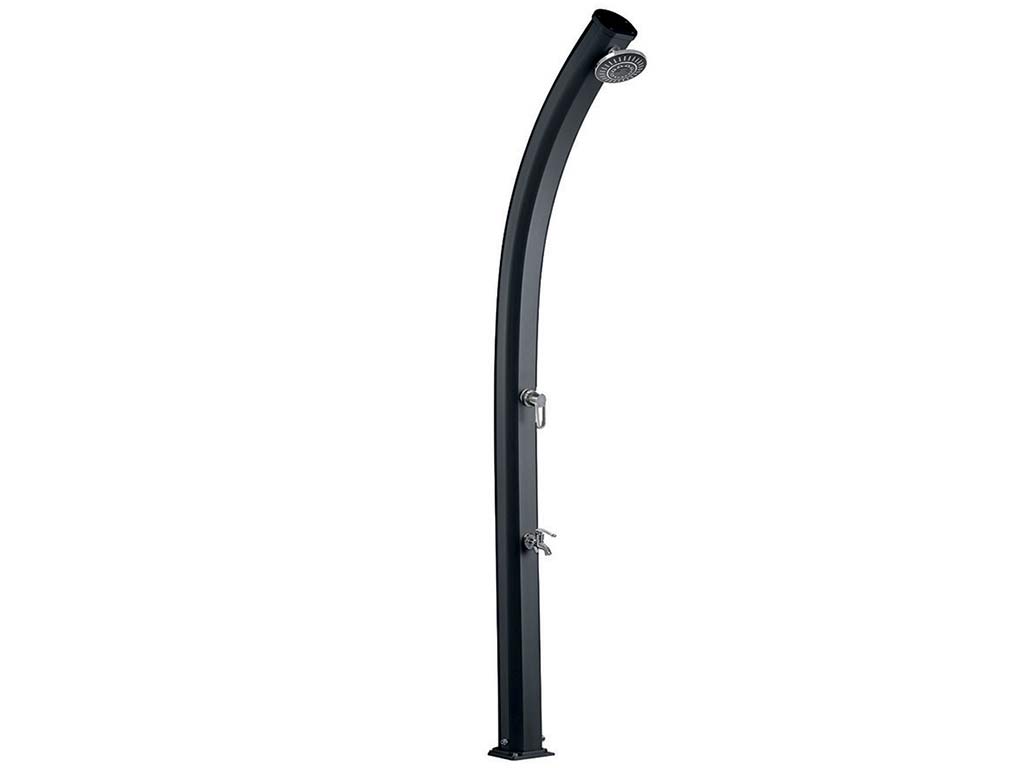 Douche solaire aluminium Formidra JOLLY CURVED 33L coloris anthracite