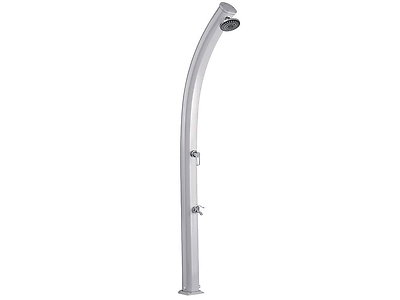 Image Douche solaire aluminium Formidra JOLLY CURVED 33L coloris Inox