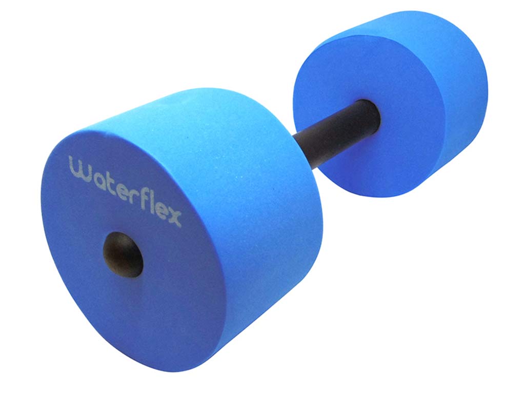 Halteres d'aquagym Waterflex coloris bleu piscine