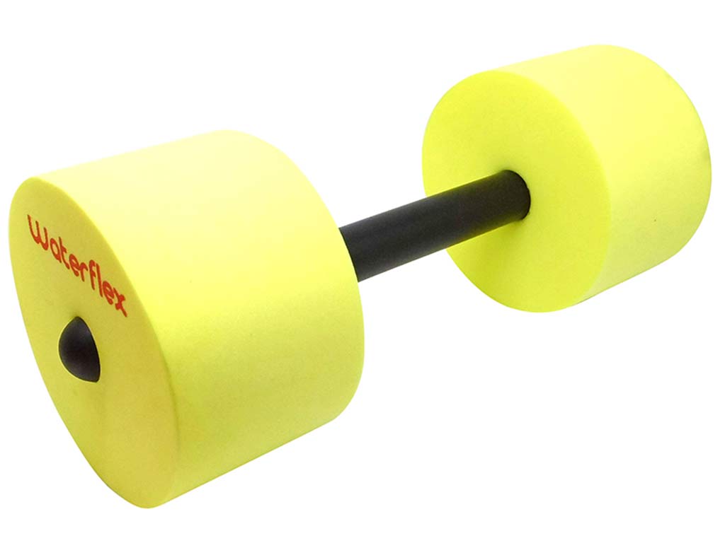 Halteres d'aquagym Waterflex coloris Jaune piscine