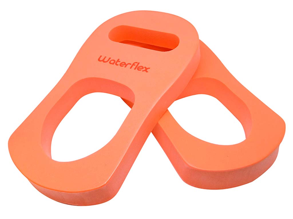 Gants d'aquaboxing Waterflex coloris Orange pour piscine