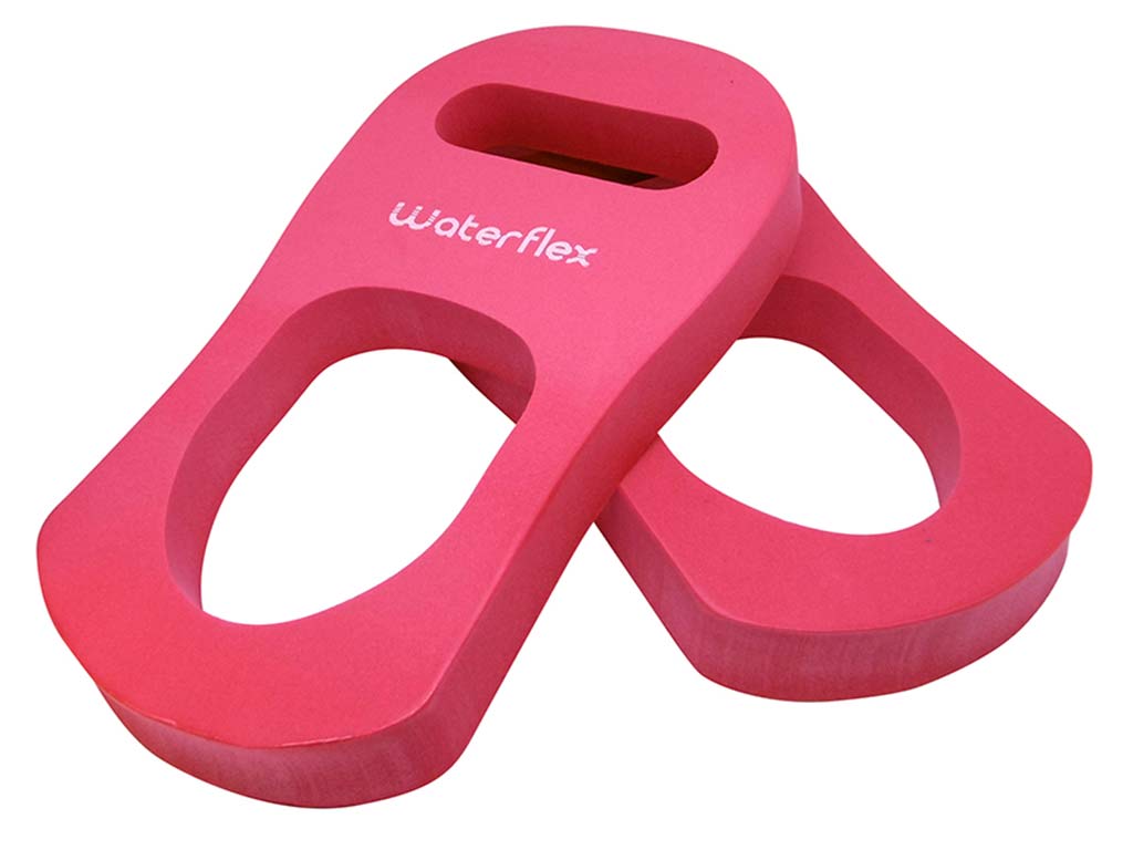 Gants d'aquaboxing Waterflex coloris Rouge pour piscine