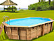 Piscine bois Ubbink SUNWATER octogonale 300x490x120cm liner bleu - Autre vue