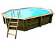 Piscine bois Ubbink SUNWATER octogonale 300x490x120cm liner beige - Autre vue