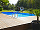 Piscine bois Ubbink SUNWATER rectangulaire 200x350x71cm liner bleu - Autre vue