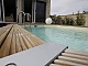 Kit piscine bois Nortland Ubbink AZURA octogonale 400x750x130cm liner beige - Autre vue