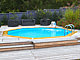 Piscine bois Ubbink OCEA octogonale Ø430x120cm liner gris