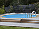 Piscine bois Ubbink OCEA octogonale Ø580x130cm liner gris - Autre vue
