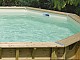 Liner piscine hors-sol Ubbink 355x490xH130cm 75/100eme coloris beige