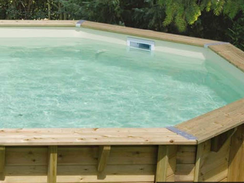 Liner piscine hors-sol Ubbink 400x610xH120cm 75/100eme coloris beige