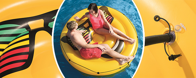 Bouee gonflable piscine Bestway LOUNGE Fashion Smiley Ø188cm - Bouée gonflable Bestway Pour des heures de détente au gré de l'eau