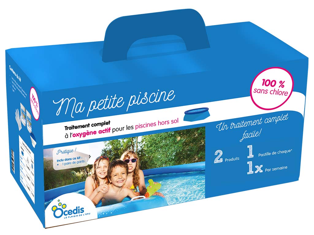 Traitement complet piscine hors-sol Ocedis MA PETITE PISCINE 100% sans chlore