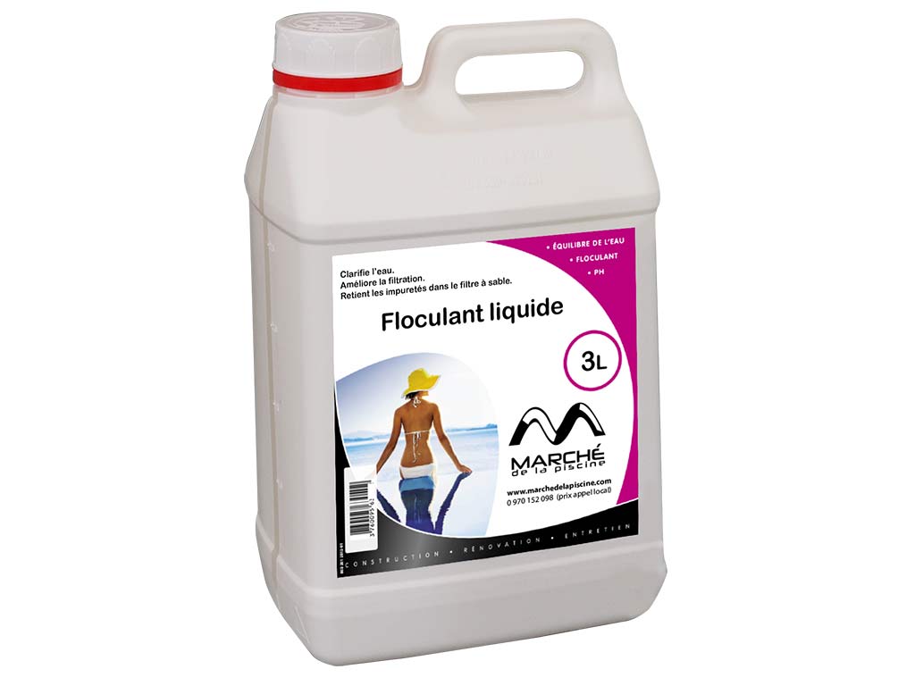 Clarifiant floculant liquide AquaPiscine bidon 3L