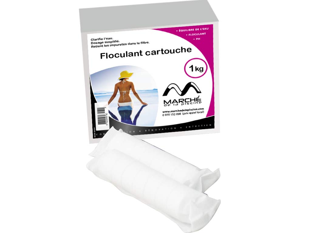 Floculant cartouche AquaPiscine boite 1kg