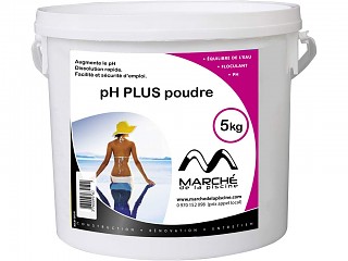 Correcteur de pH piscine pH plus poudre AquaPiscine seau 5kg