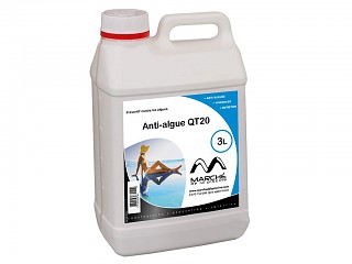 Traitement piscine preventif anti-algues QT 20 AquaPiscine bidon 3L