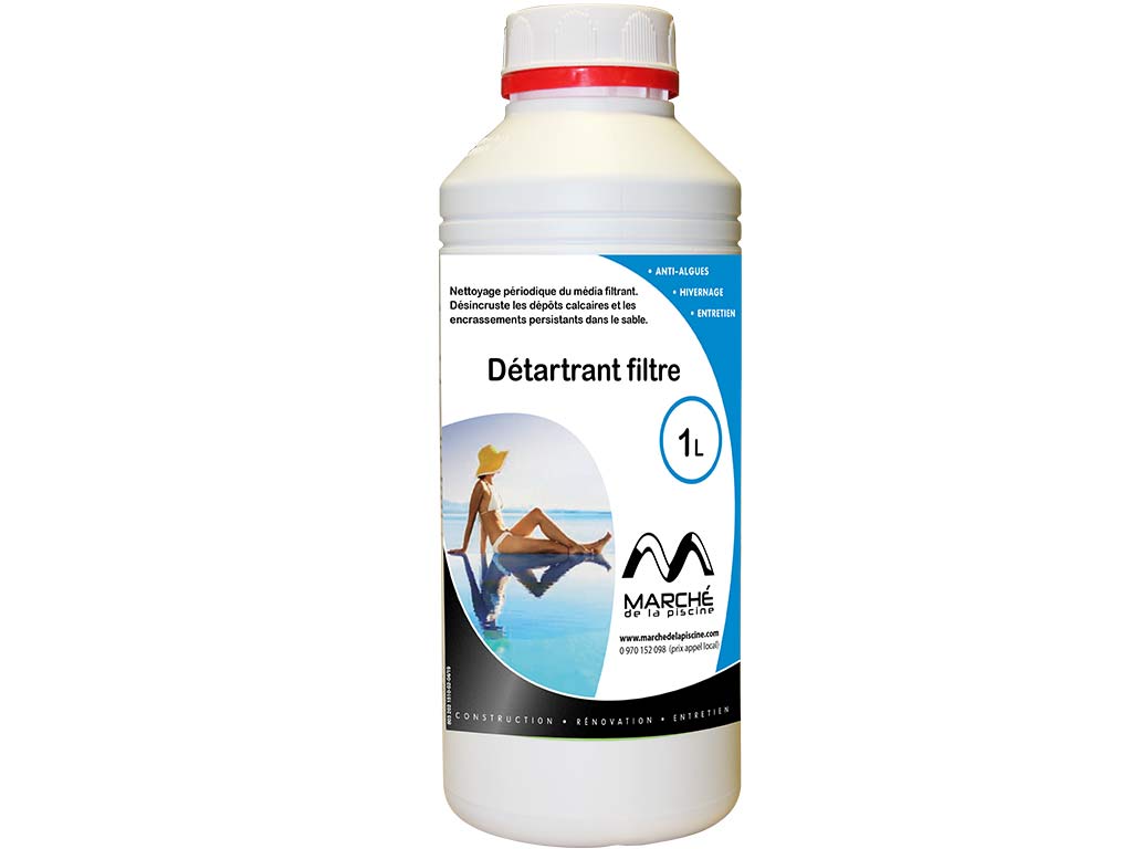 Detartrant pour filtre piscine AquaPiscine bidon 1L