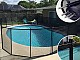 Cloture piscine filet demontable SECURIPOOL by Aqualux Noire 3m fixations 16mm