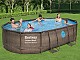 Kit piscine Bestway POWER STEEL SWIM VISTA ovale 488x305x107cm avec hublots filtration sable - Autre vue