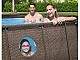 Kit piscine Bestway POWER STEEL SWIM VISTA ovale 488x305x107cm avec hublots filtration sable - Autre vue