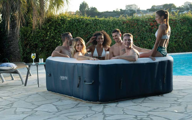 Spa gonflable Ubbink INFINITE SPA CHAMPION 6 places 185x185x65cm 910L - Spa gonflable Ubbink INFINITE SPA CHAMPION 6 places Confort et bien-être