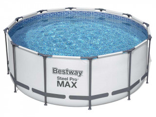 Kit piscine Bestway STEEL PRO MAX ronde Ø366x122cm filtration cartouche