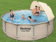 Kit piscine tubulaire Bestway POWER STEEL FRAME POOL ronde Ø396 x 107cm avec auvent - Autre vue