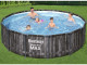 Kit piscine Bestway STEEL PRO MAX ronde Ø427x107cm decor Bois filtration cartouche - Autre vue